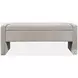 Braun Gray Upholstered Storage Bench