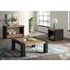 Stephen Light Oak And Black End Table