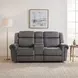 Brennen Charcoal Double 76" Reclining Console Loveseat