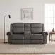 Brennen Charcoal 76" Power Double Reclining Console Loveseat