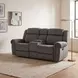 Brennen Charcoal 76" Power Double Reclining Console Loveseat