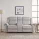 Brennen Mist Double 76" Reclining Loveseat with Center Console
