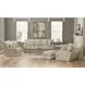 Brett Honey 93" Sofa with Cuddler Cushions