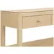Briar Natural 52" Glass Top Console Table with 3 Drawers