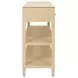 Briar Natural 52" Glass Top Console Table with 3 Drawers