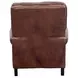 Briarwood Wenlock Tawny Leather Push Thru The Arms Recliner with Nailhead Trim