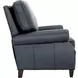 Briarwood Santa Fe Ocean Leather Push Thru The Arms Recliner with Nailhead Trim