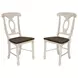 British Isles Chalk Cocoa Bean Napoleon Side Chair Set of 2