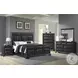 Sumner Distressed Black King Panel Bed