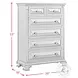 Sumner Distressed Black 6 Drawer Chest