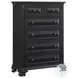 Sumner Distressed Black 6 Drawer Chest