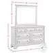 Sumner Antique White 7 Drawer Dresser And Mirror