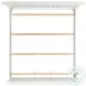 Sumner Antique White King Panel Bed