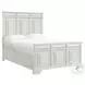 Sumner Antique White Queen Panel Bed