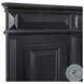 Sumner Distressed Black King Panel Bed