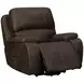 Brookings Brown Power Lift Recliner with Heat and Massage