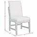 Perth Beige Upholstered Dining Side Chair Set of 2