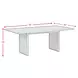 Perth Brown 78" Rectangular Dining Table