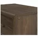 Perth Brown 2 Drawer Nightstand with USB Charging and LED