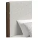 Perth Beige and Brown King Upholstered Platform Bed with LED