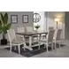 Briton Lake Rustic and White Wash 72" Rectangular Dining Table