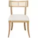 Britta Cerused Oak Performance Fabric Dining Chair