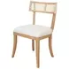 Britta Cerused Oak Performance Fabric Dining Chair