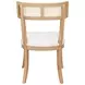Britta Cerused Oak Performance Fabric Dining Chair