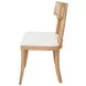 Britta Cerused Oak Performance Fabric Dining Chair