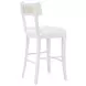 Britta Matte White Lacquer Counter Height Stool