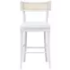 Britta Matte White Lacquer Counter Height Stool