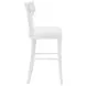 Britta Matte White Lacquer Counter Height Stool