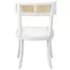 Britta White Lacquer Performance Fabric Dining Chair