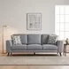 Broadway Blue Gray 87" Sofa