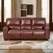 Broadway Brown Leather Lay Flat Power Reclining Living Room Set with USB Charging