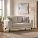 Broadway Off White 64" Loveseat