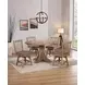 Brownstone Warm Brown Swivel Upholstered Game Chair Set of 2