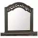 Rosalinda Mahogany 7 Drawer Dresser and Arched Mirror