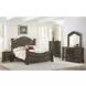 Rosalinda Mahogany King Panel Bed