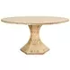 Bryce Brown 60" Round Glass Top Dining Table