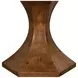 Bryce Dark Brown 60" Round Glass Top Dining Table