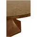 Bryce Dark Brown 60" Round Glass Top Dining Table