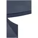 Bryce Navy 60" Round Glass Top Dining Table