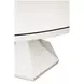 Bryce White 60" Round Glass Top Dining Table