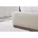 Shiloh White Mocha Performance Fabric King Upholstered Platform Bed