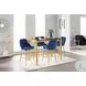 Marcel Blue Velvet Counter Height Stool Set Of 2