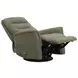 Dualis Snazzy Olive Manual Swivel Glider Recliner