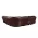 Denver Brown Modular Power Reclining Sectional with USB Charging