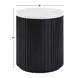 Colvin Black and White Marble Top Round End Table