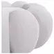 Pumpkin Gray Upholstered Swivel Chair and Round Ottoman
